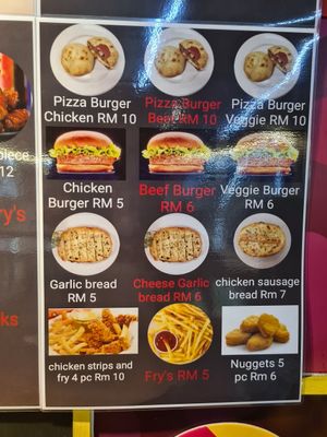 Menu at Pizza Anytime Legacy in Kuala Lumpur