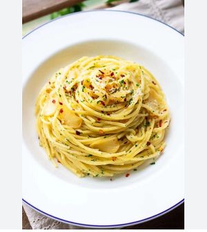 Aglio olios vegan at Pizza Anytime Legacy in Kuala Lumpur