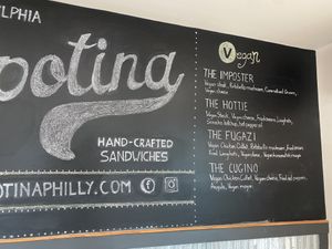 Vegan menu  at Nipotina in Philadelphia