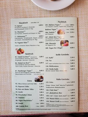 Menu 3 at Vegano Mezo in Berlin