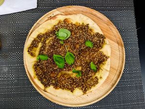 free apetizer given to us at Vegano Mezo at Vegano Mezo in Berlin