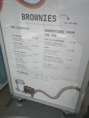 Menu at Lauza's in Leuven