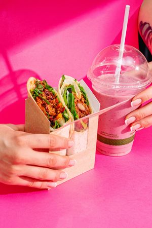 Quick grab? A selection of sandwiches, wraps, juices, smoothies and sweet desserts. at GOVINDA in San Gwann