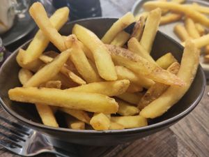 Chips at Okapi Kitchen in Leicester