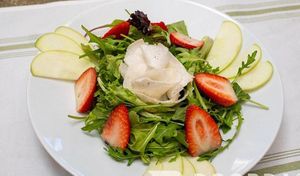 Salad with vegan cheese options available!   at Organic Farmers Table in Sarasota