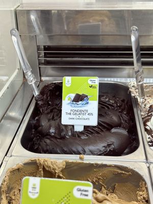 Dark chocolate is vegan!!!   at The Gelatist - Tritone in Rome