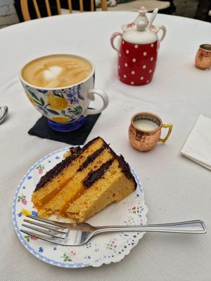 Jaffacake  cake at The Vegan Coffi House in Aberdare