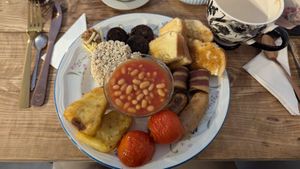 Breakfast at The Vegan Coffi House in Aberdare