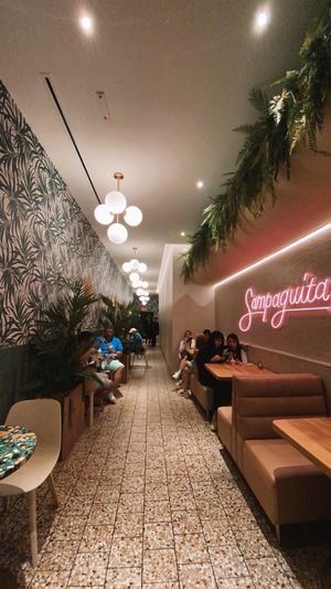 inside seating   at Sampaguita Ice Cream in Orlando