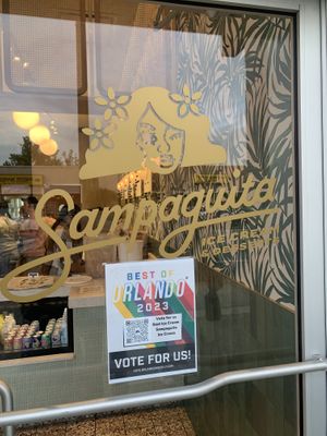 Front door, cute vibe.  at Sampaguita Ice Cream in Orlando