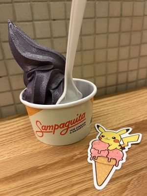 Vegan Ube Soft Serve  at Sampaguita Ice Cream in Orlando