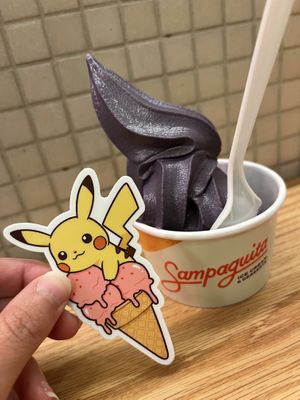 Vegan Ube Soft Serve  at Sampaguita Ice Cream in Orlando