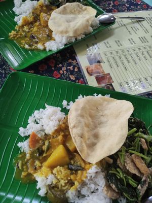 Buffet lunch items (10myr) at Tony's Corner in Langkawi