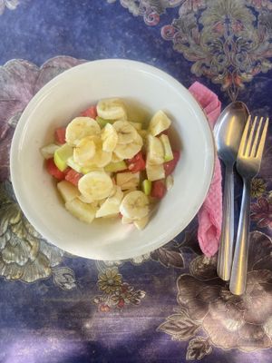 Fruit bowl without the yoghurt   at Tony's Corner in Langkawi