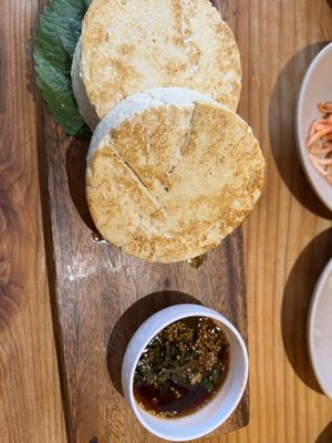 Tofu steaks  at Sulgodang in Busan
