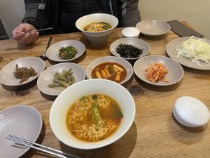We had the most Delicious Vegan Ramen. They have a separate vegan menu with a few dishes to choose from. We will be back to try the tofu steak me thinks 😀😊🙏  at Sulgodang in Busan