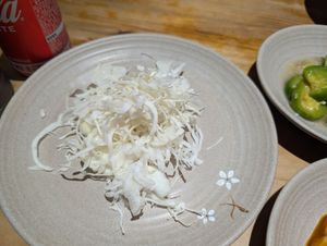 Shredded cabbage at Sulgodang in Busan