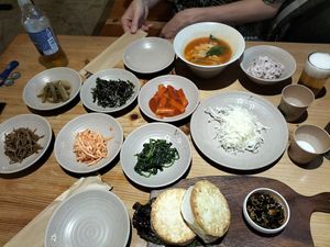 Tofu steak and vegan ramen at Sulgodang in Busan