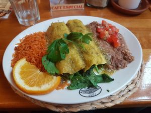 Enchiladas Verdes at Cafe Especial in Bonn