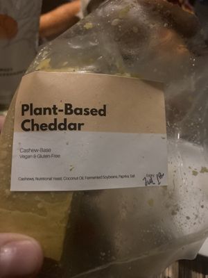 Plant based cheddar  at The Island Fresh in Lembongan