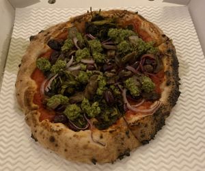 Gf & vegan ‘Pizz’ & Love'  at Pizza Pilgrims in Cambridge