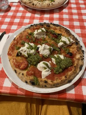 Vegan & GF ‘margarita extra'  at Pizza Pilgrims in Cambridge