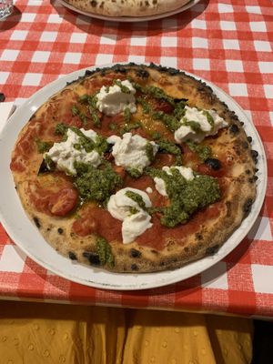 Vegan & GF ‘margarita extra’  at Pizza Pilgrims in Cambridge