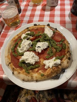 GF & vegan ‘margarita extra extra'  at Pizza Pilgrims in Cambridge