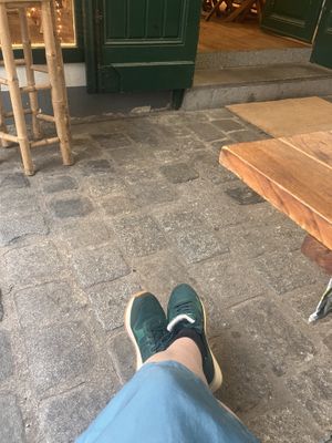 Groene Vegan sneakers   at muso koroni in Vienna