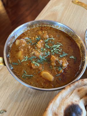 Vegetable Curry  at Cidsin Bistro in Pitlochry