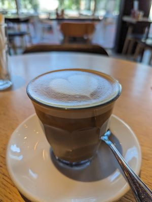 Coconut latte at The Coffee Club in Abu Dhabi