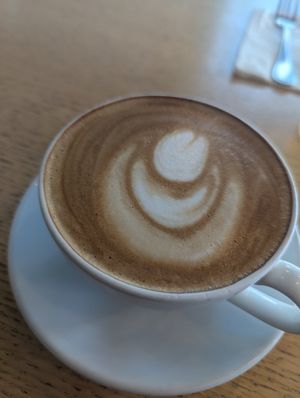 Excellent coconut cappuccino at The Coffee Club in Abu Dhabi