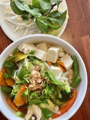 Veg Pho with tofu  at Pho Hong in Burlington