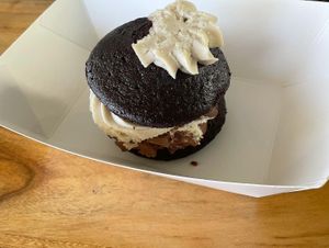 Chocolate mousse cookie  at Giri Kana Cafe in Southport