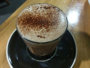 hot chocolate (vegan)  at Giri Kana Cafe in Southport