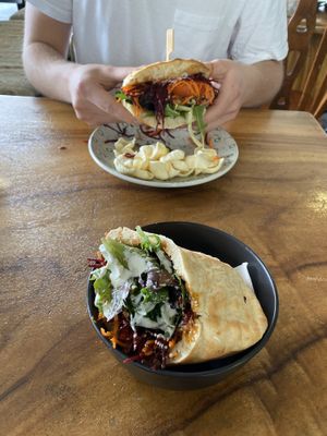 Kofta wrap at Giri Kana Cafe in Southport