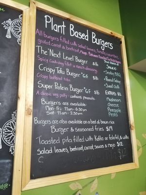 NEW BURGER MENU 2020 at Giri Kana Cafe in Southport