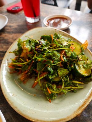 Smashed Cucumber Salad at Minty Z Midtown  in Miami