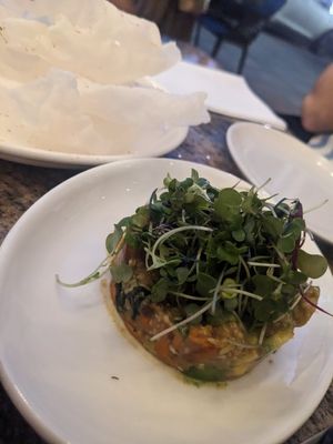 Cantaloupe tartar at Minty Z Midtown  in Miami