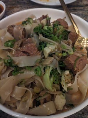 Prosperity "beef" chow fun at Minty Z Midtown  in Miami
