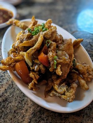 Sweet and sour mushrooms at Minty Z Midtown  in Miami