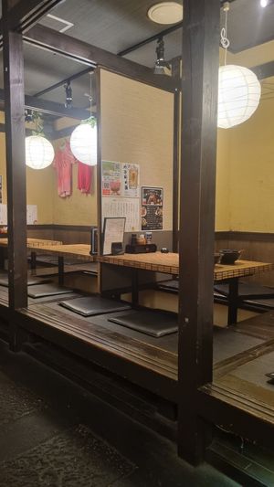 Japanese-Style Seating at Ganso Tomato Raumen Sanmi - Hakataekihigashi Shop in Fukuoka