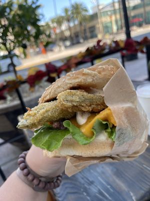 Anaheim chili burger  at Healthy Junk in Anaheim