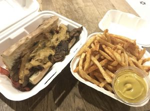 Philly cheesesteak  at Healthy Junk in Anaheim