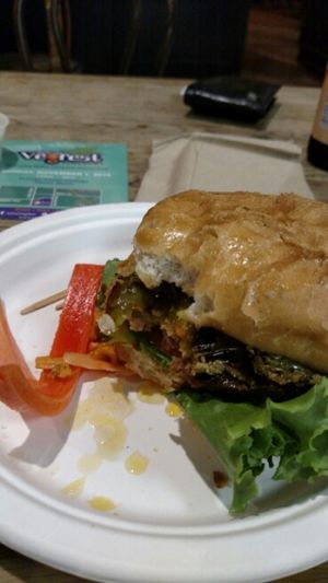 Anaheim Chili Burger at Healthy Junk in Anaheim