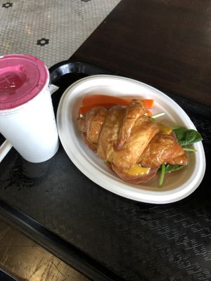 Beet It Juice and Croissant Sandwich Special at Healthy Junk in Anaheim