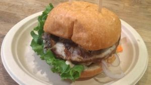 Portobello Burger  at Healthy Junk in Anaheim