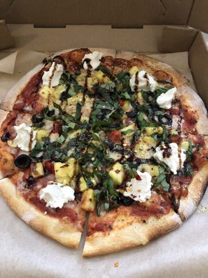 Capiche Caprese with pineapple and olives  at Healthy Junk in Anaheim