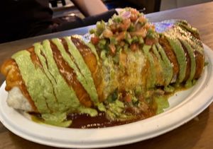 Wet burrito at Healthy Junk in Anaheim