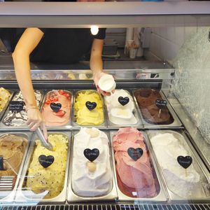 Vegan Selection at Bella Rosa Gelateria in Byron Bay